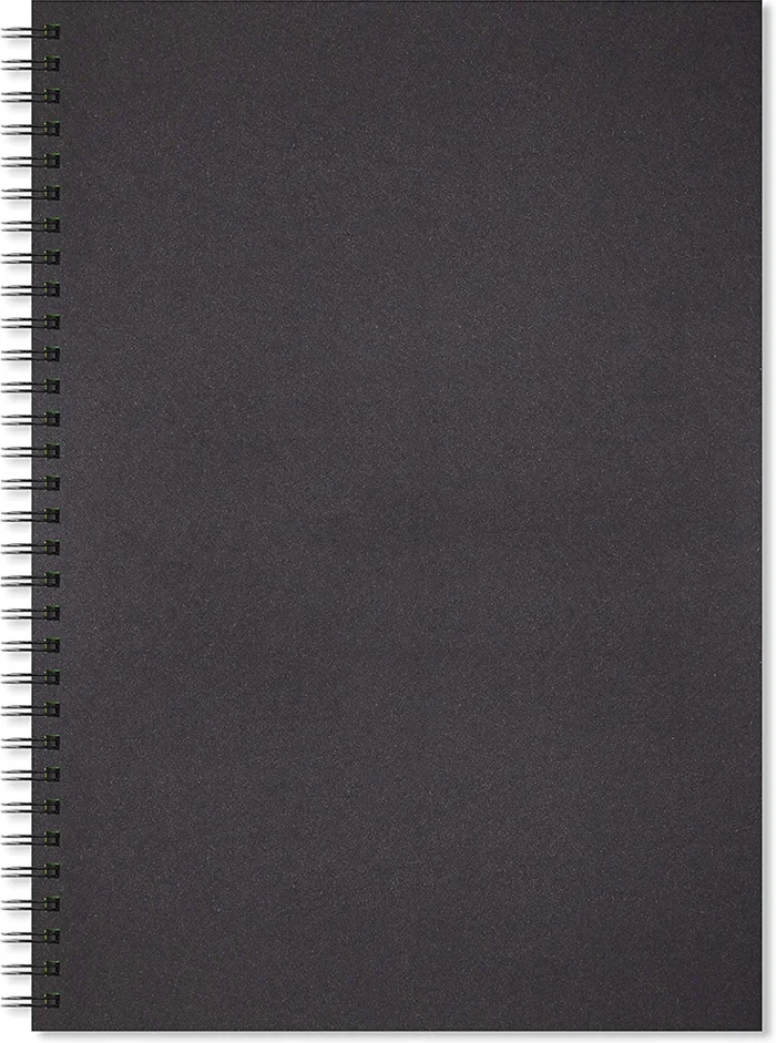 Artgecko Artgecko Shady Spiral-Skizzenbuch A3 Hochformat 200 g 40 Blatt Schwarz