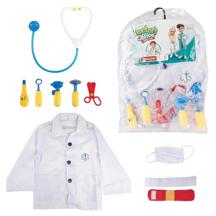 Arzt Kostüm Kinder Set inkl. Zubehör für Fasching