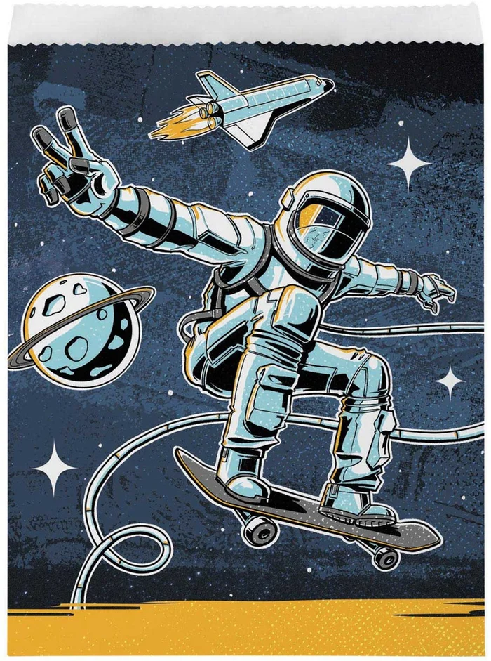Astronaut Uitdeelzakjes, 8st.