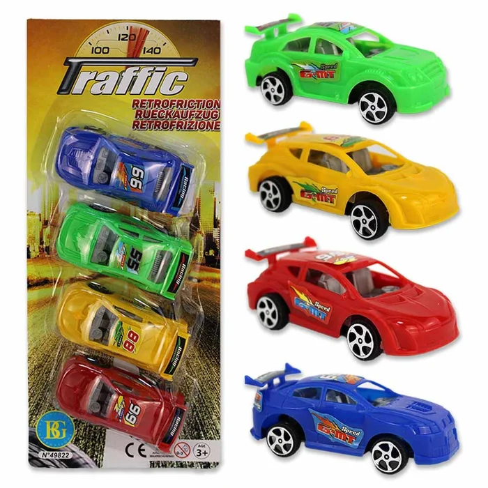 Auto mit Rückzug 4 Farben – ca. 8 cm