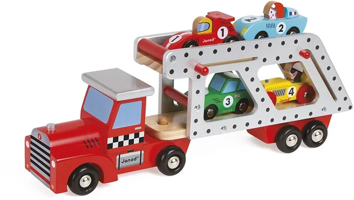 Auto-Transporter-Geschichte mit 4 Autos