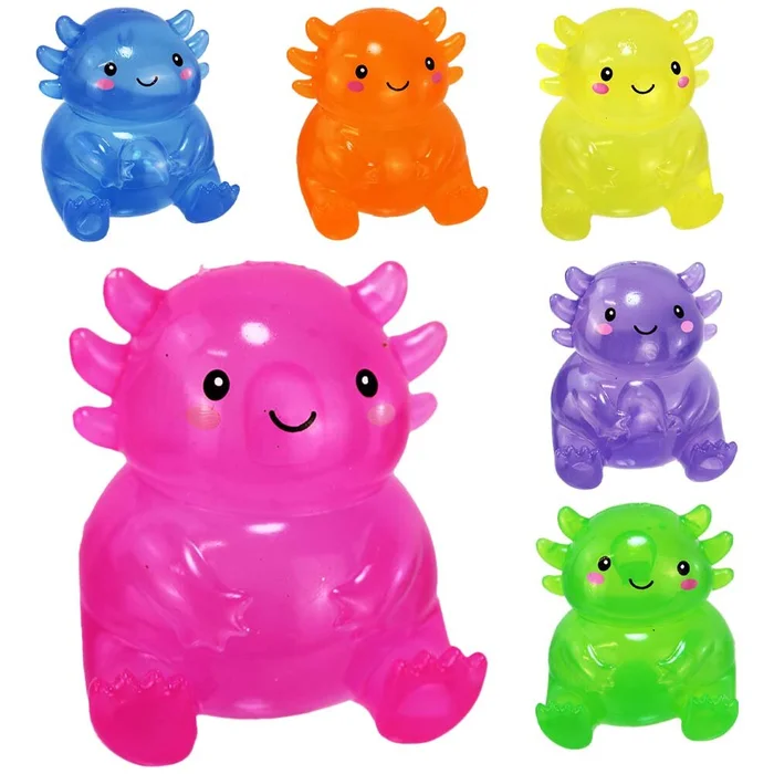 Axolotl Figur aus Gummi „Squeeze“