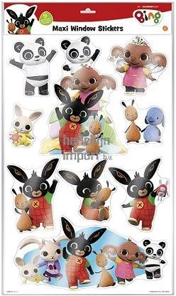 Bambolino Toys Bing raamstickers maxi. 3+. 58x33x0.2 cm