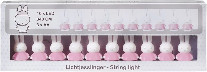 Bambolino Toys Nijntje lichtjesslinger roze.