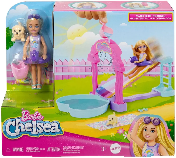 Barbie Chelsea Waterglijbaan Speelset