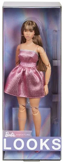Barbie Looks Modepop met Roze Jurk