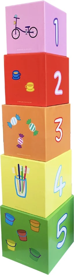 Barbo Toys Peppa Pig Stapelwürfel mit Holzfiguren