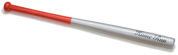 Baseballschläger 28 Zoll rot/silber 703006