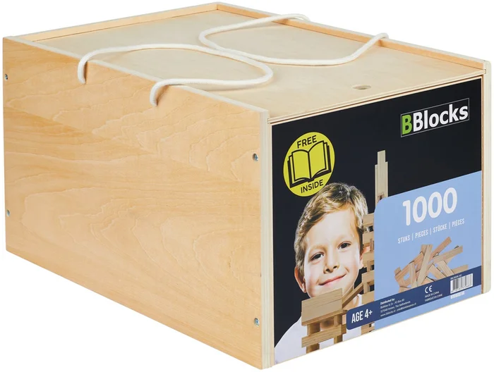 BBlocks Bouwplankjes in Opbergkist, 1000dlg.