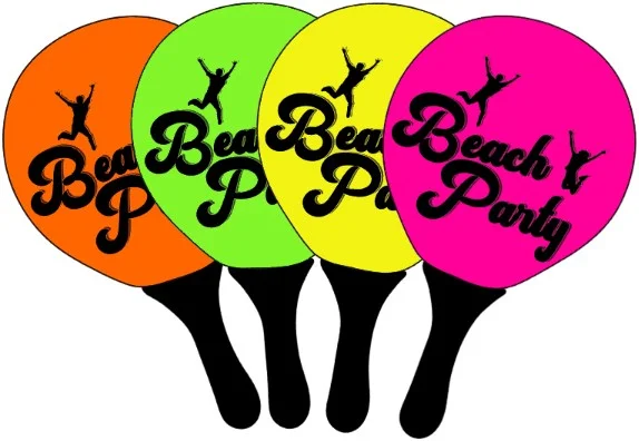 Beachball-Set Neon 4 sort. 04205