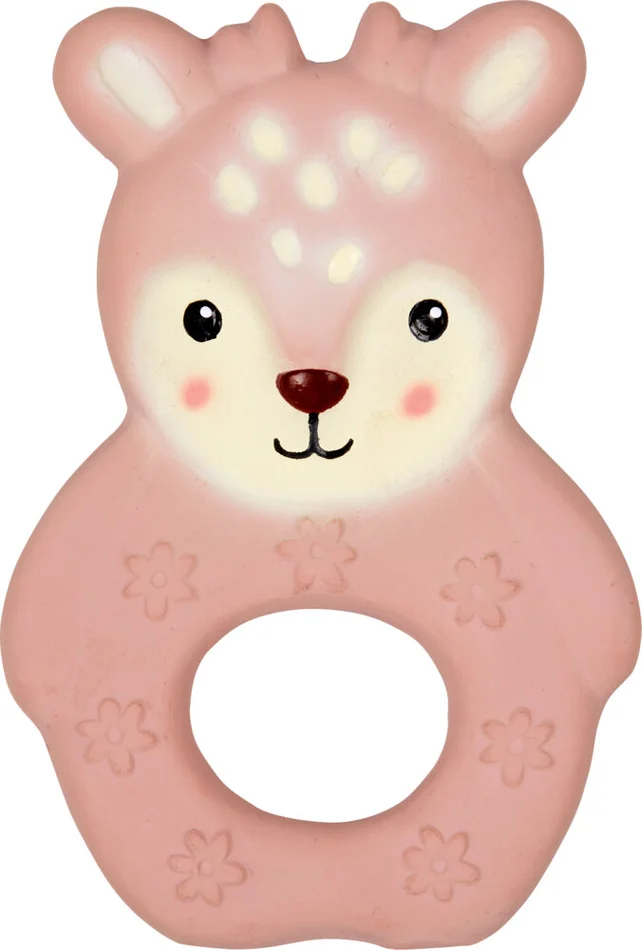 Beißring aus Naturkautschuk Reh – Little Wonder