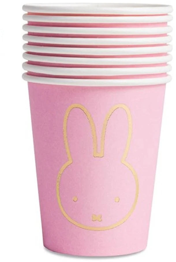 Bekers Nijntje Roze, 8st.