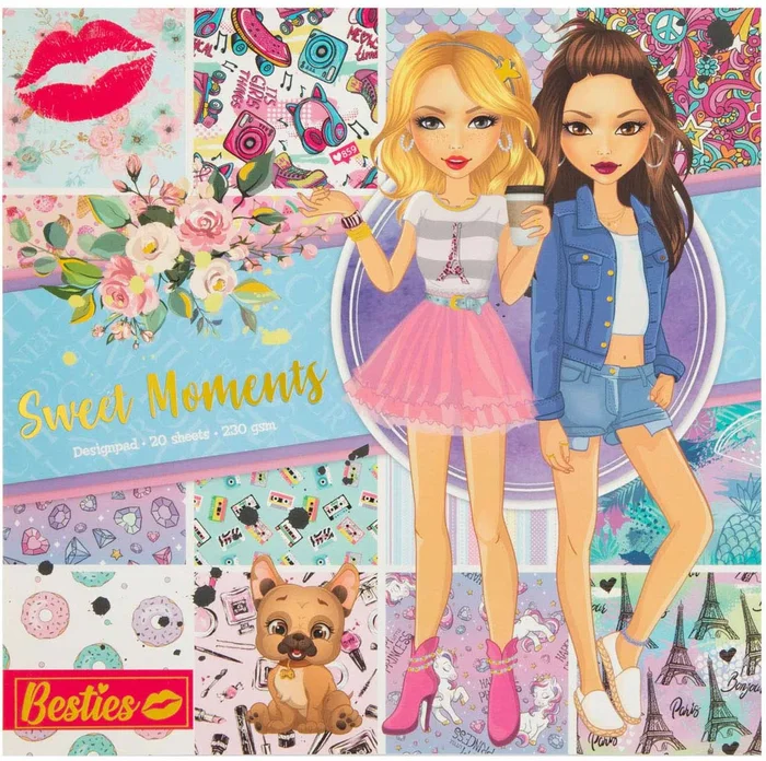Besties Design Blok Sweet Moments, 20 vellen