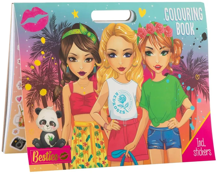 Besties Kleurboek met Stickers, 25 Kleurplaten