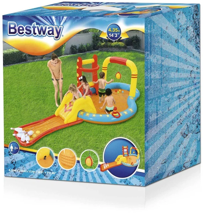 Bestway Opblaasbaar Speelcenter Lil‘ Champ, 435x213x117cm