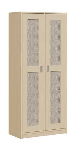 Bettzeugschränke mit 2 Lochblechtüren und mit 12 Fächern