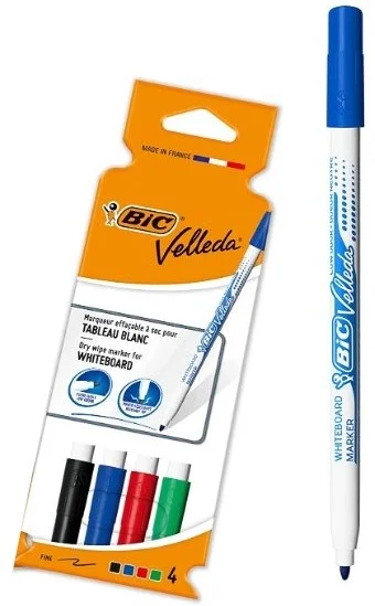 BIC 4 Whiteboard-Marker BIC 1,5 mm sort. 1199001724