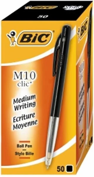 BIC 50 Bic M10 Stift in schwarzer Box