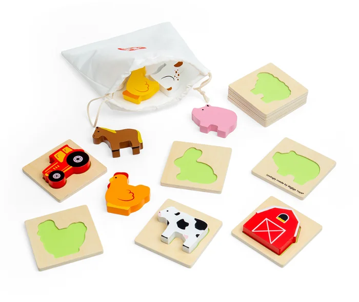 Bigjigs Bauernhof Fühlen und Finden