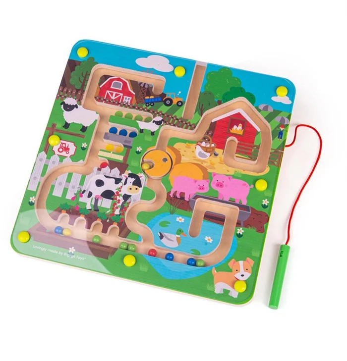 Bigjigs Bauernhof-Labyrinth-Puzzle