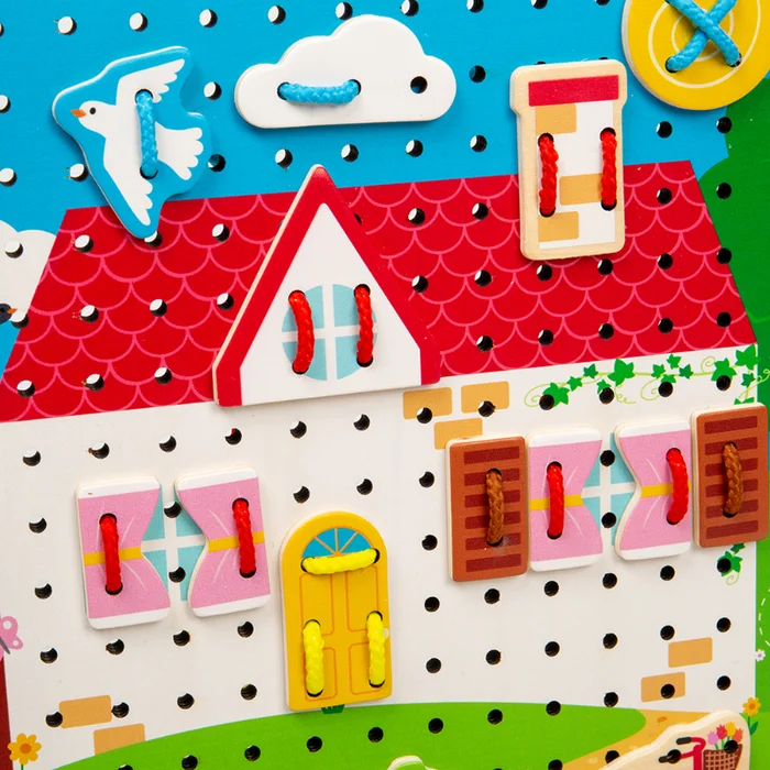 Bigjigs Haus Lace-A-Shape