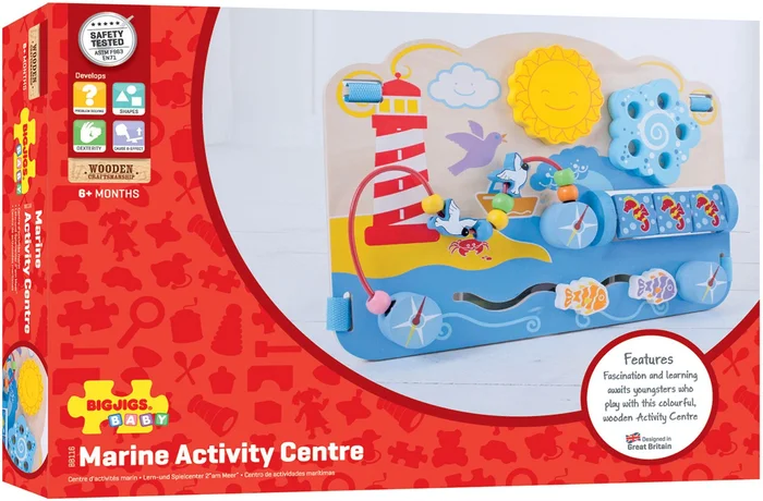 Bigjigs Holz Aktivitätentafel – Ozean