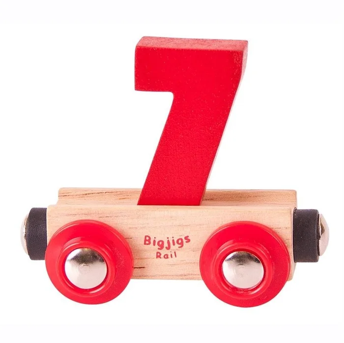 BigJigs Rail Name Number 7, Zahlenwagen 7