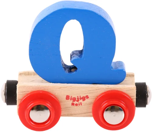 Bigjigs Rail Rail Buchstabenzug Q (Der Lieferumfang umfasst nur EIN Stück)