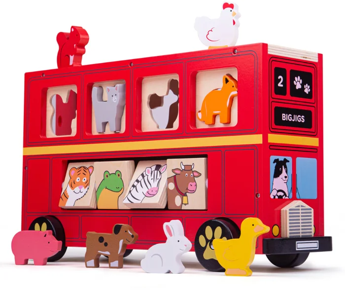Bigjigs Roter Bus-Sortierer