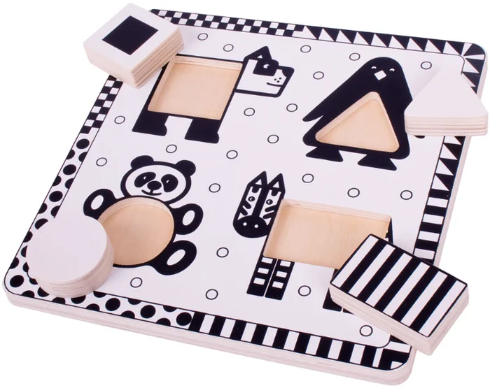 Bigjigs Schwarz-Weiß-Tiere Puzzle