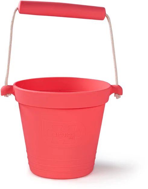 Bigjigs Silikon-Eimer – korallenrosa