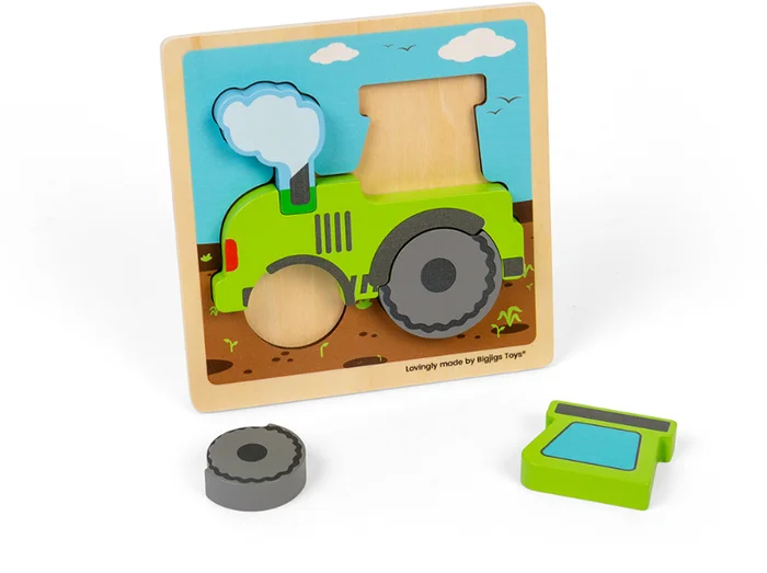 Bigjigs Toys Chunky Lift Out Tractor