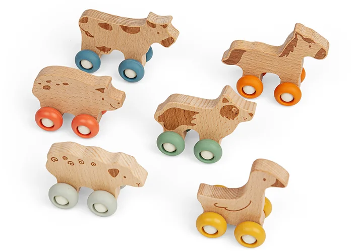 Bigjigs Toys Farm Animals on Wheels (6)
