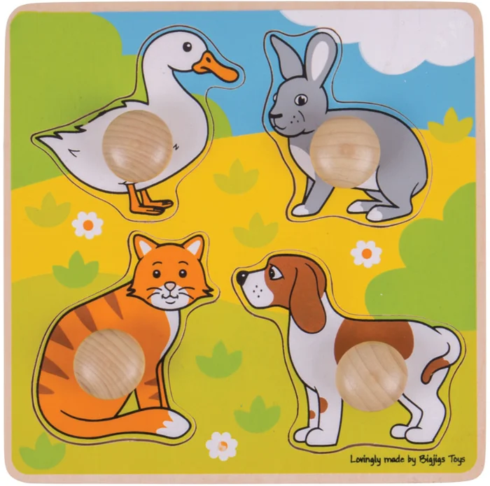 Bigjigs Toys My First Peg Puzzle – Pets