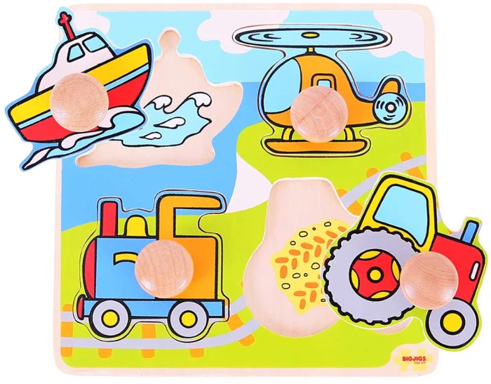 Bigjigs Toys My First Peg Puzzle – Transport