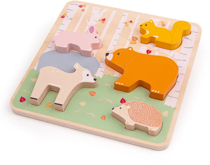 Bigjigs Woodland Chunky Puzzle FSC 100%