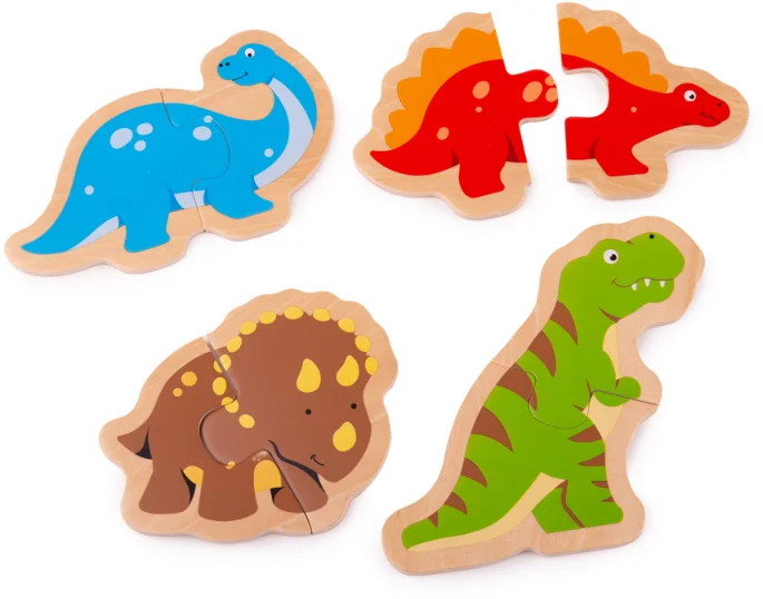 Bigjigs Zweiteilige Puzzles Dinosaurier