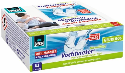 Bison Vochtvreter Vochtmagneet Navulling Geurloos 450gr