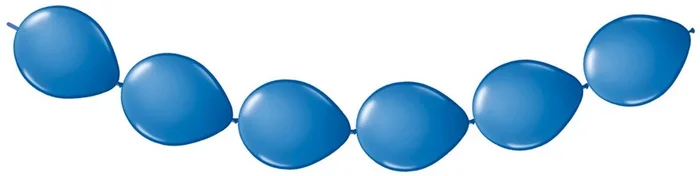 Blauwe Knoopballonnen, 8st.
