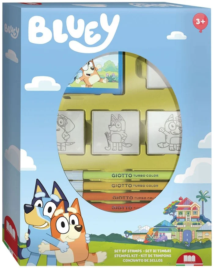 Bluey Stempelset met 4 Stempels