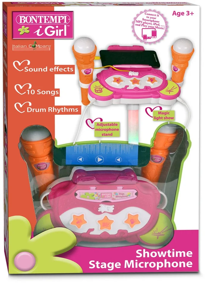 Bontempi Stage Microfoon Roze