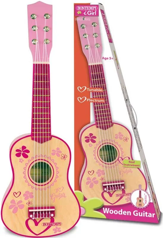 BONTEMPI WOODEN GUITAR 55 CM I GIRL
