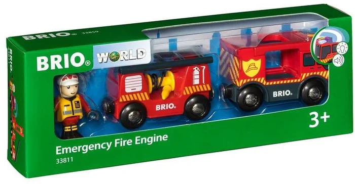 BRIO Feuerwehr-Leiterfahrzeug mit Licht & Sound