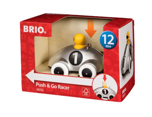 BRIO® – Push & Go Rennwagen, silber