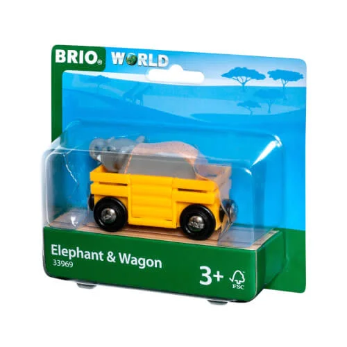 BRIO® World – Tierwaggon Elefant