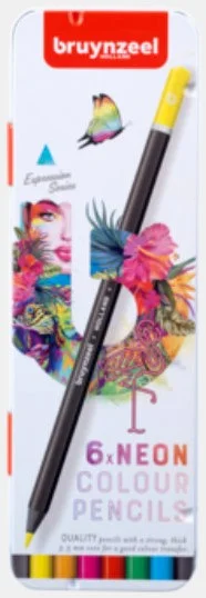 Bruynzeel 6 Bruynzeel Expres. Neon-Buntstifte