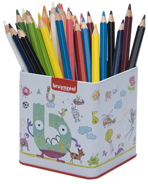 Bruynzeel Mega Kleurpotloden Blik met 48 Kleuren