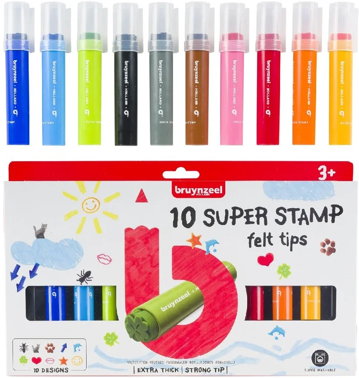 Bruynzeel Super Stempelstiften, 10st.