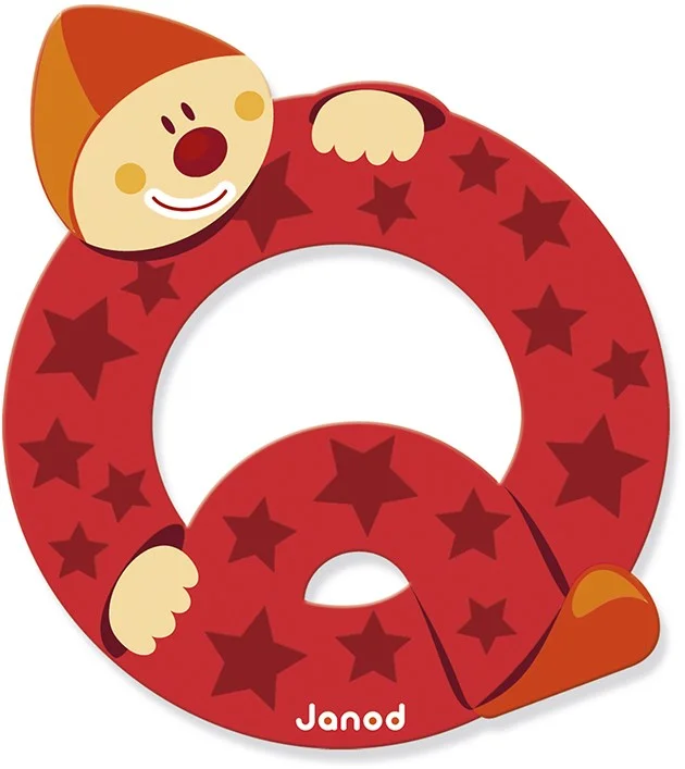 Buchstabe „Clown“ Q