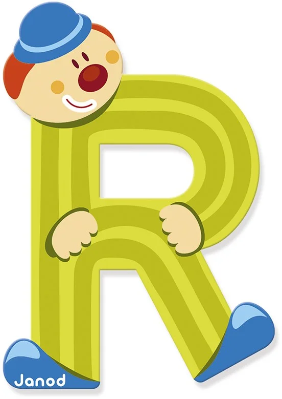 Buchstabe „Clown“ R